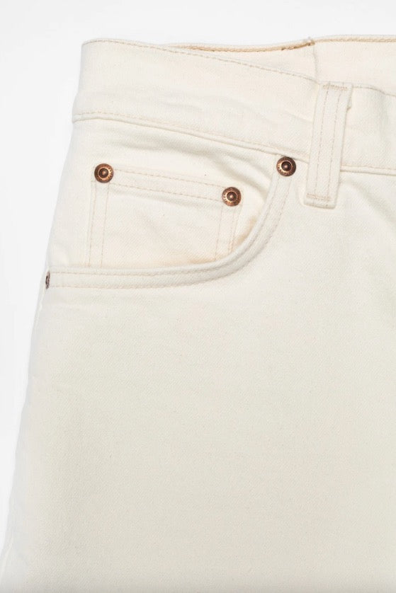 SOLID OLLIE ivory | Nudie Jeans