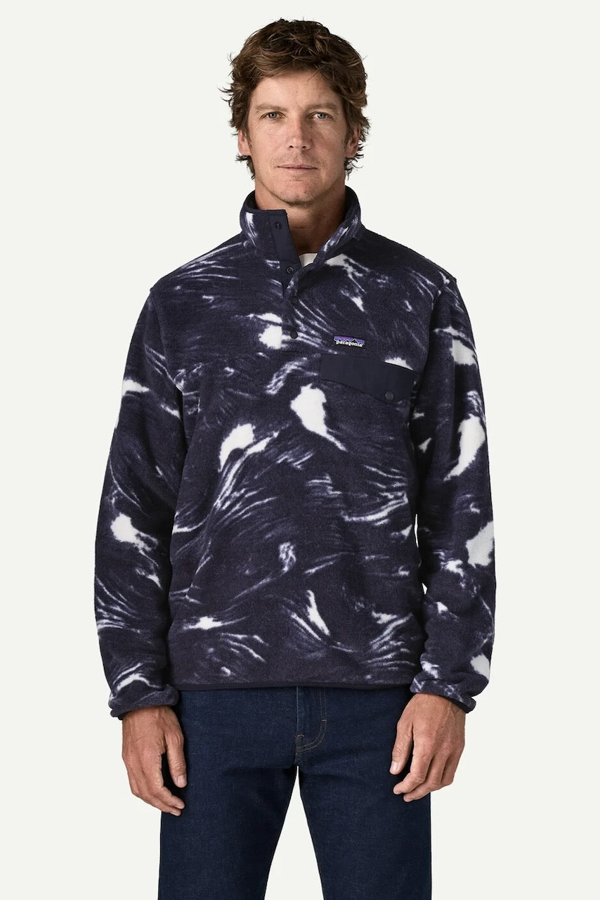 M'S LW SYNCH Snap-T Pullover polar breeze sunken blue