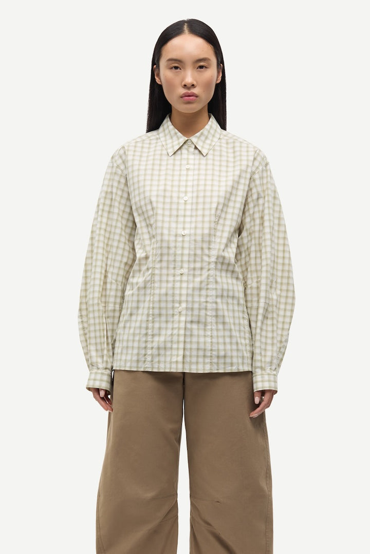 SAALESSO Shirt mosstone ch.