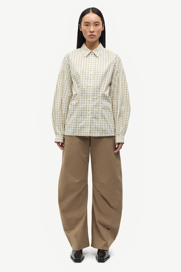 SAALESSO Shirt mosstone ch.