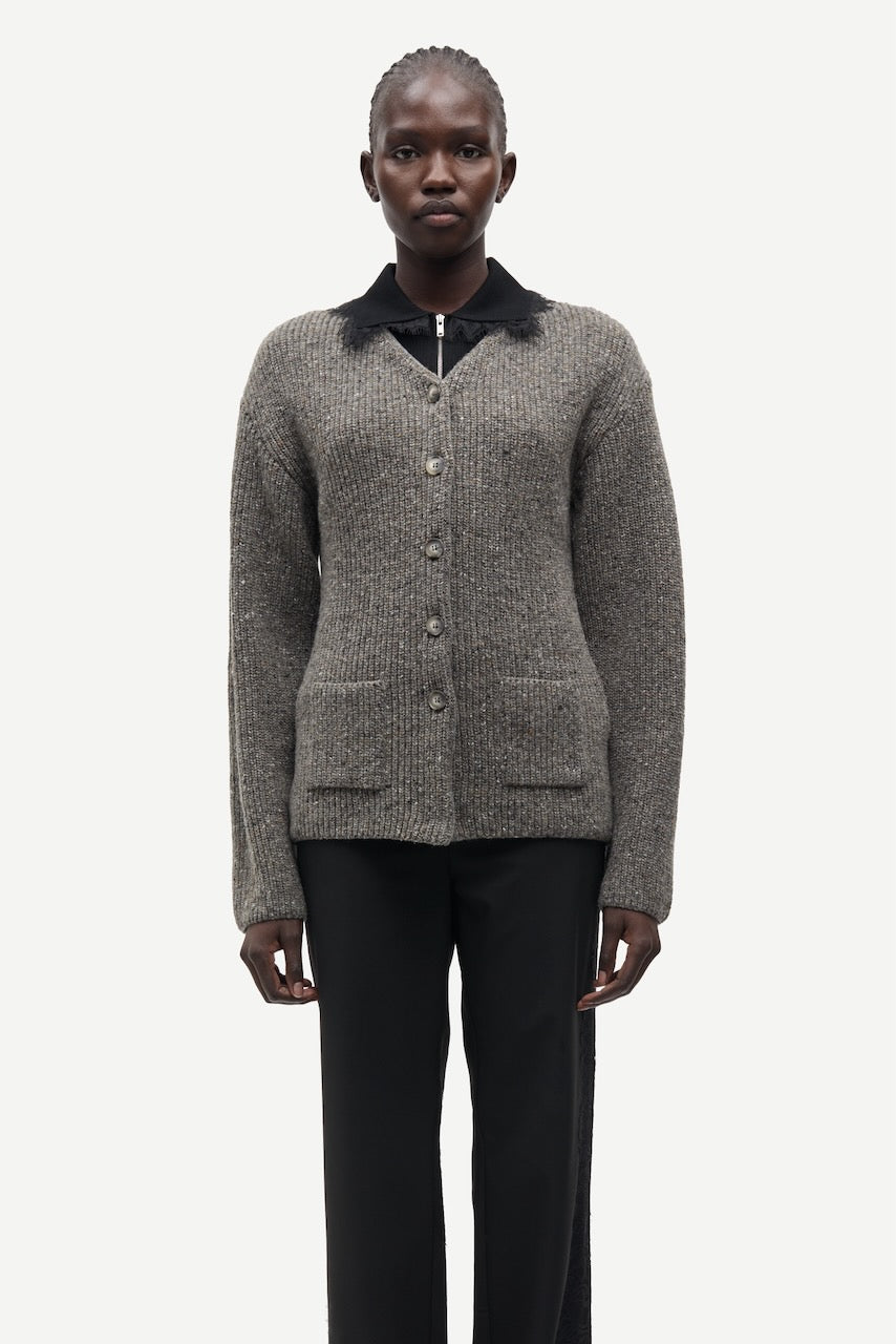 SAAMANDA Cardigan lead gray mel