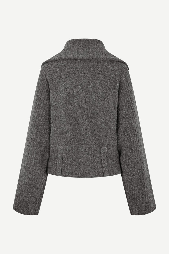 SAMIRRA Zip Cardigan dark grey mel