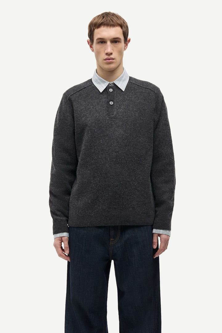 SARICK Sweater dark grey mel