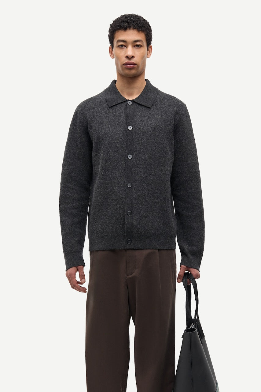 SARICHARD Cardigan dark grey mel