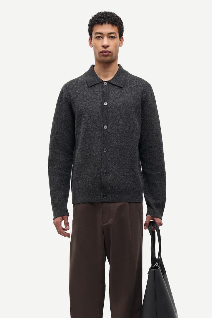 SARICHARD Cardigan dark grey mel