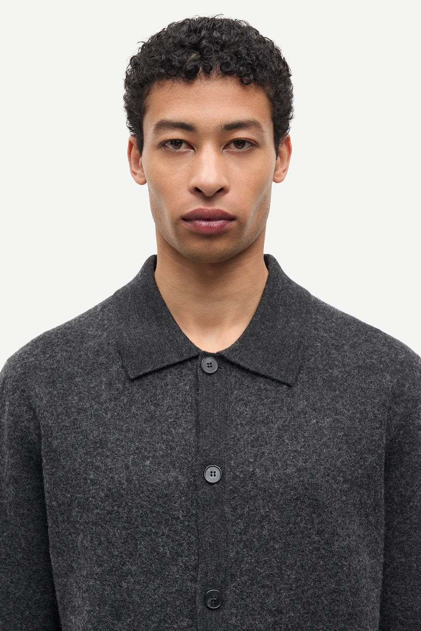 SARICHARD Cardigan dark grey mel