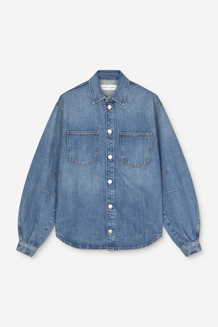 SAHARP Seam Shirt sephia blue