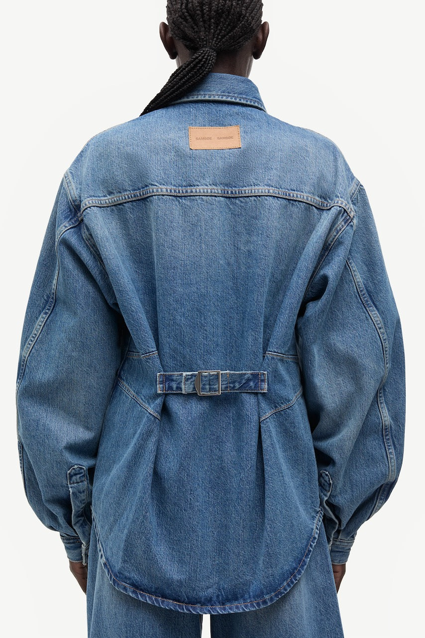 SAHARP Seam Shirt sephia blue