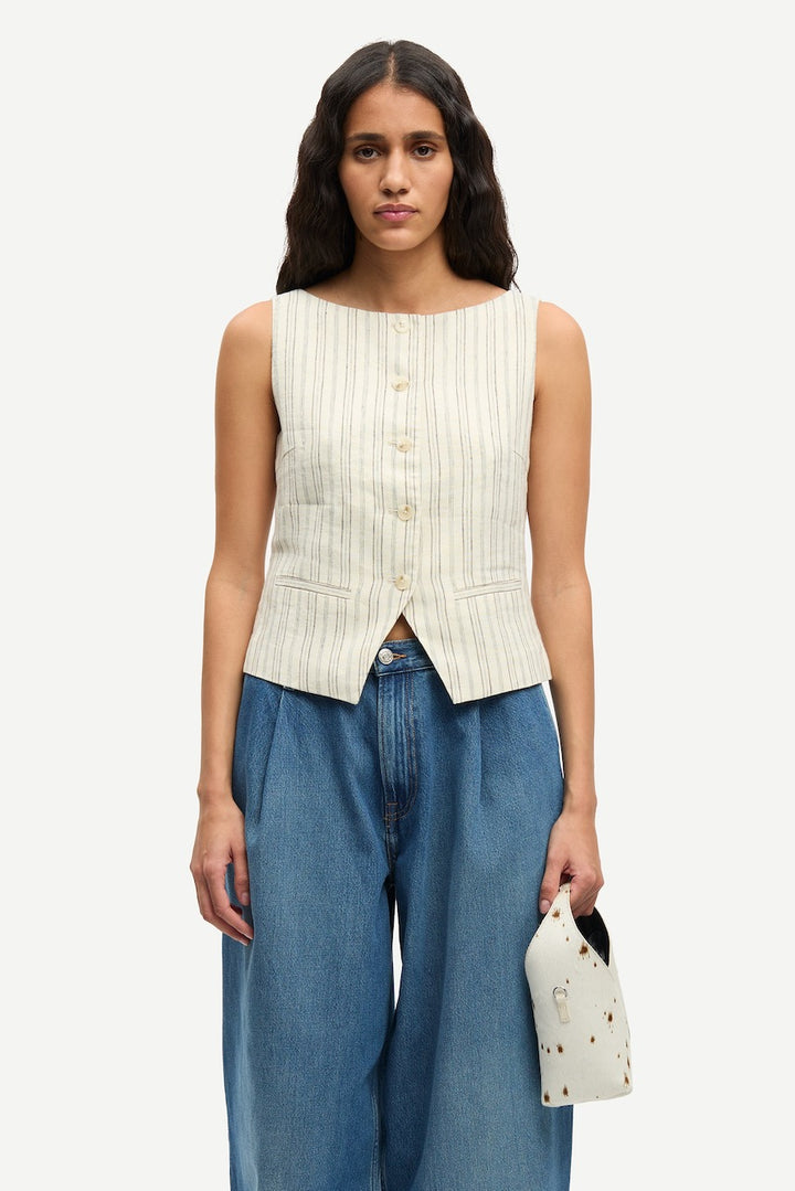SALOVES Linen Vest