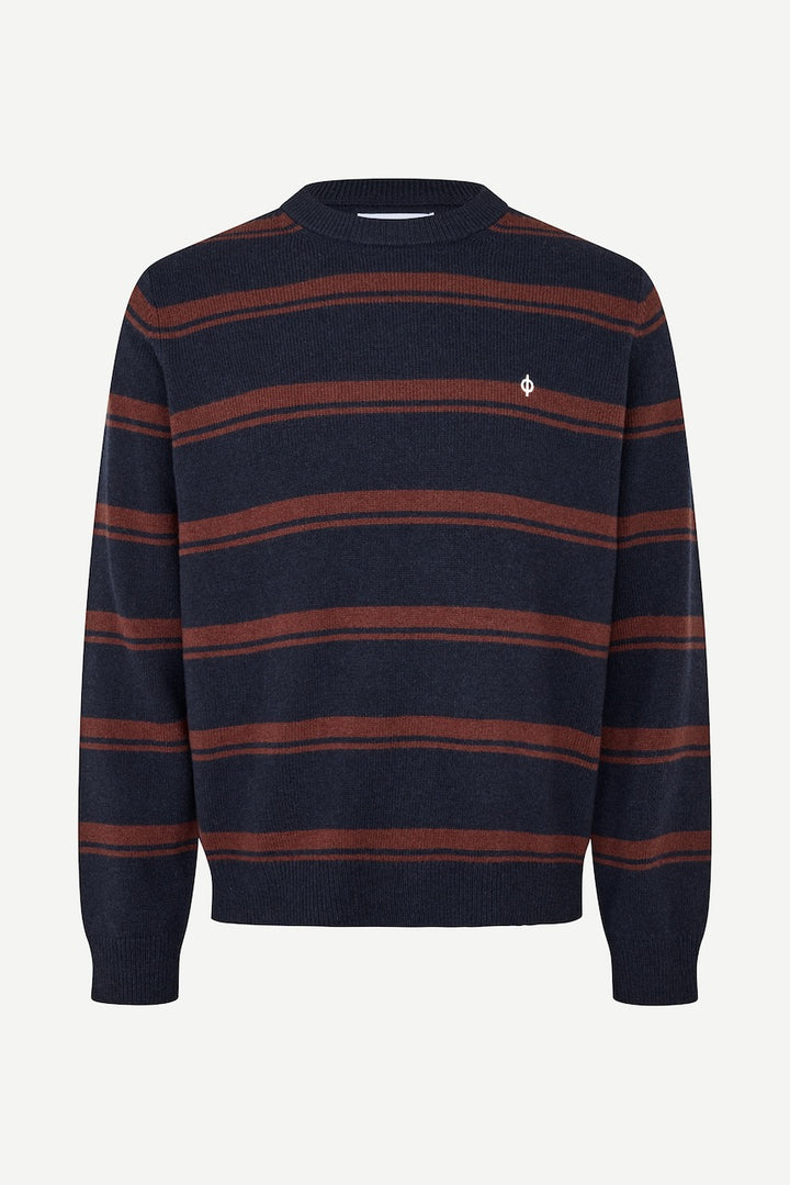 SAPATRIK Sweater bitter chocolate stripe
