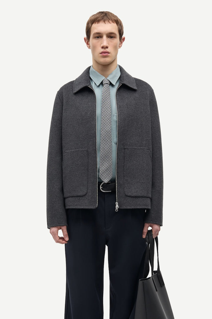 SAPAULO Jacket dark grey mel