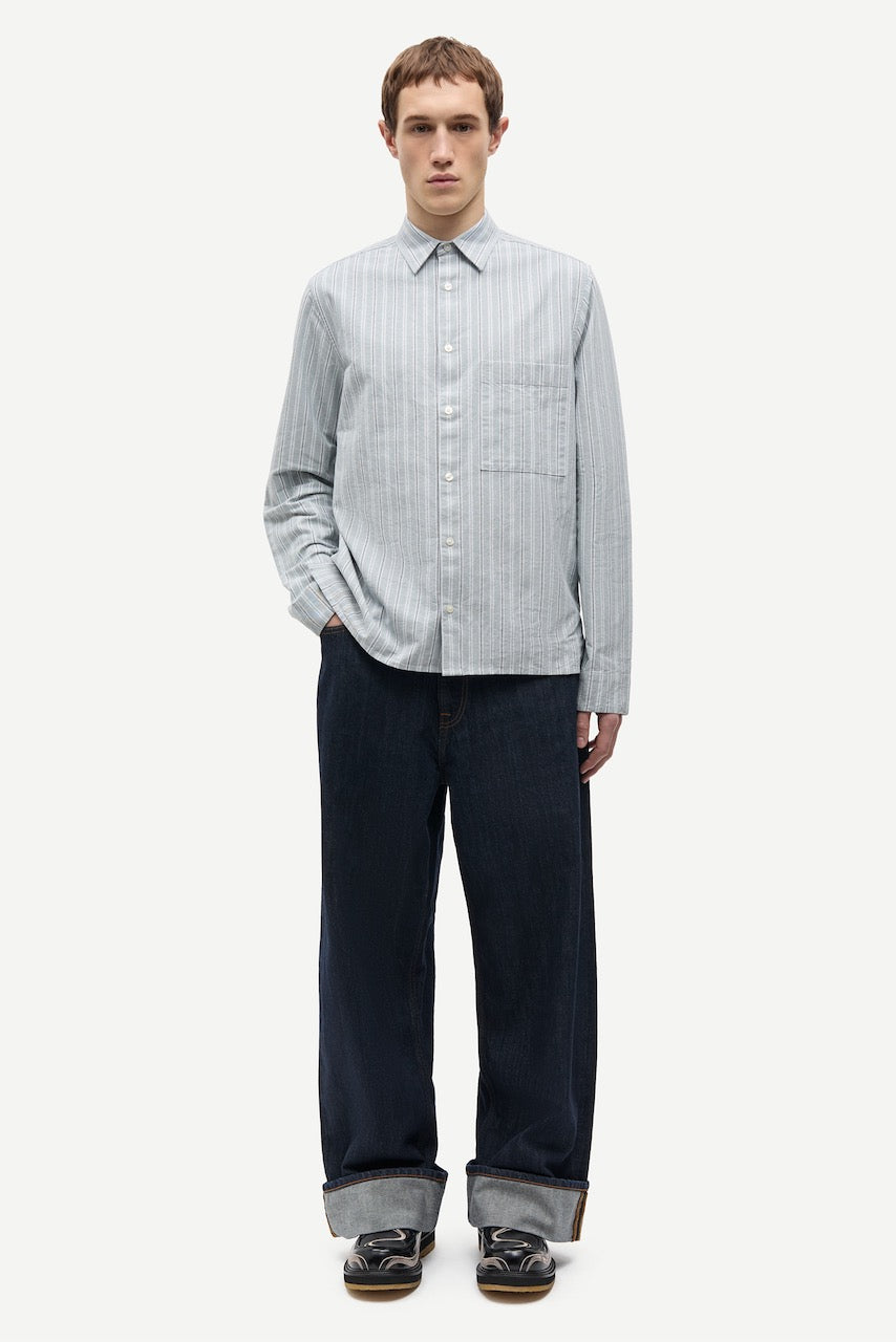 SARYAN O Shirt stormy sea stripe
