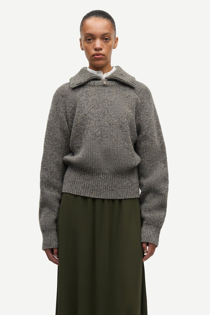 SAAMANDY Turtleneck lead gray mel