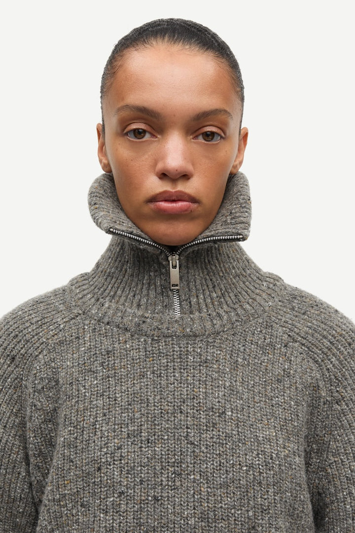 SAAMANDY Turtleneck lead gray mel