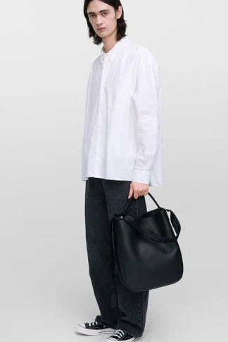HOBO Tote Bag 14" black leather