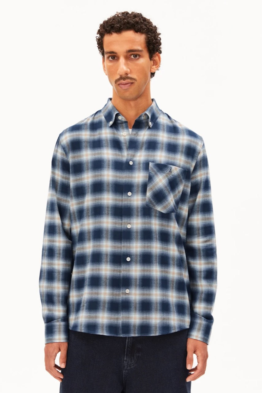 COTTON Check Longsleeve Shirt