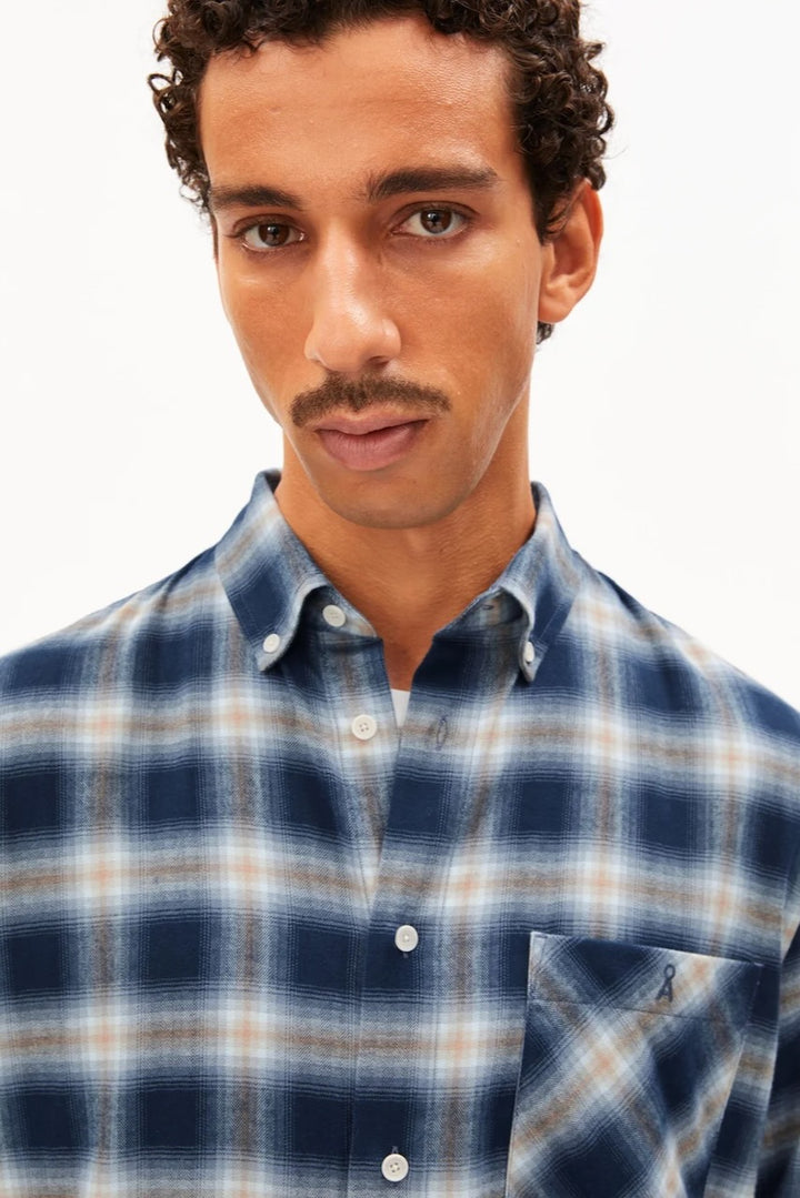 COTTON Check Longsleeve Shirt