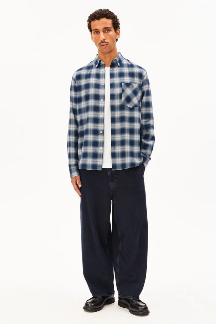 COTTON Check Longsleeve Shirt