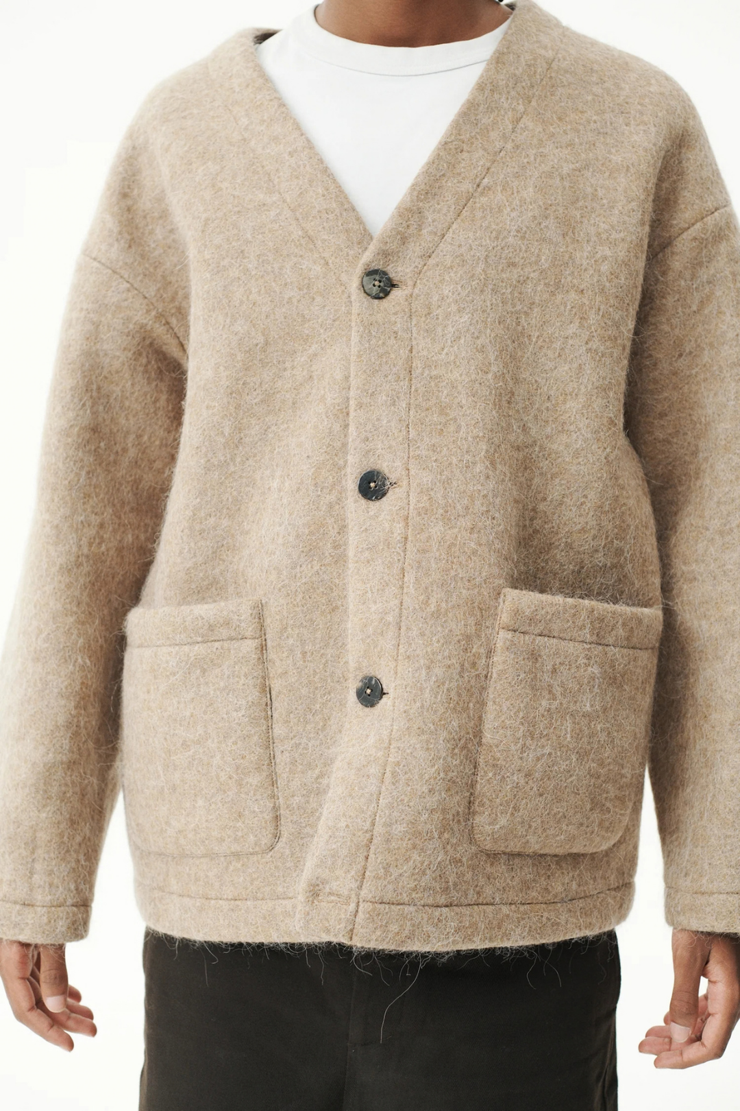CARDI FUZZY BONDED Camel