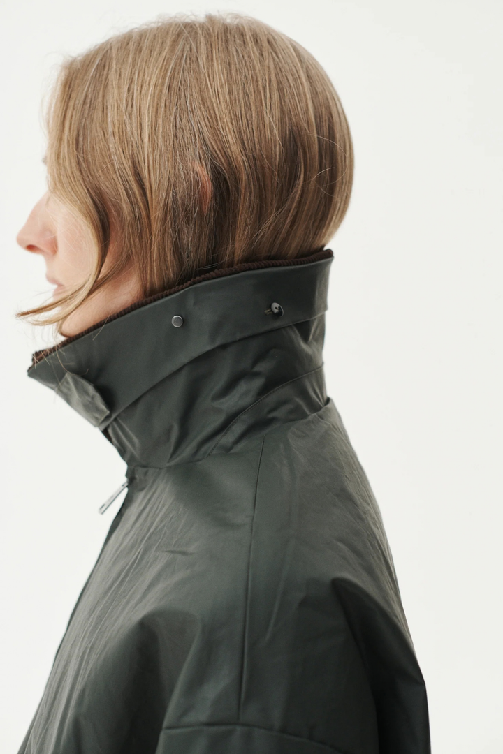 SHIRT Jacket Waxed Dark Grey Green