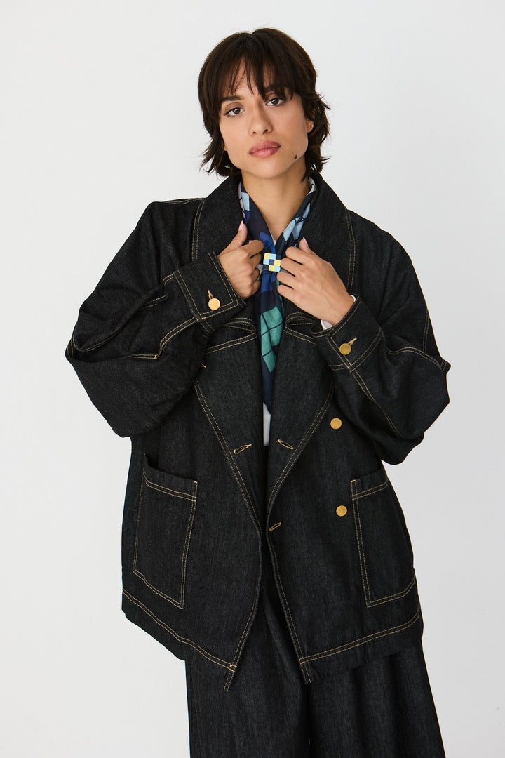 IZAR Shirt black denim