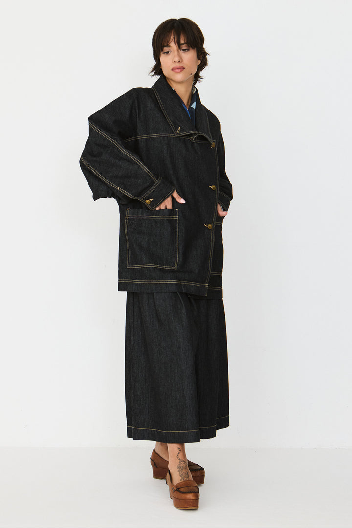 IZAR Shirt black denim