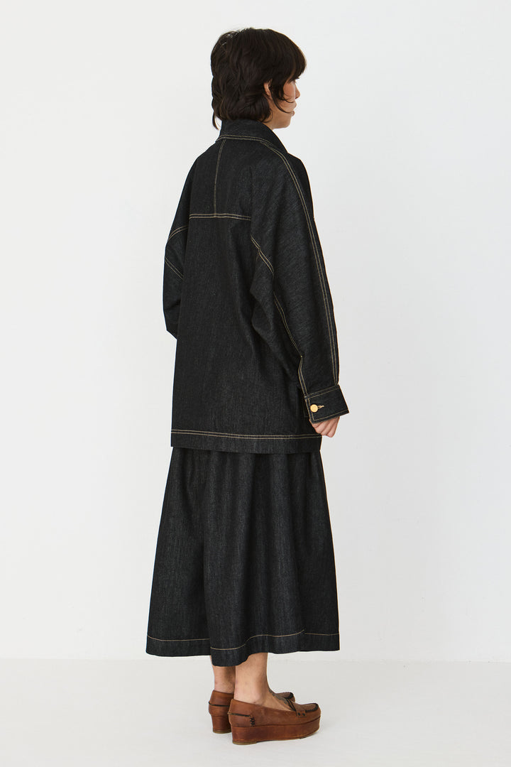 IZAR Shirt black denim