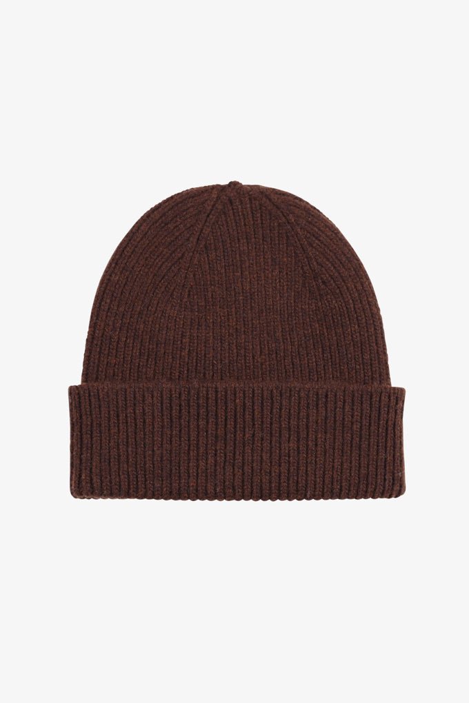 Strickmütze aus recycelter, extrafeiner Merinowolle von Colorful Standard CS 5081 kaffeebraun