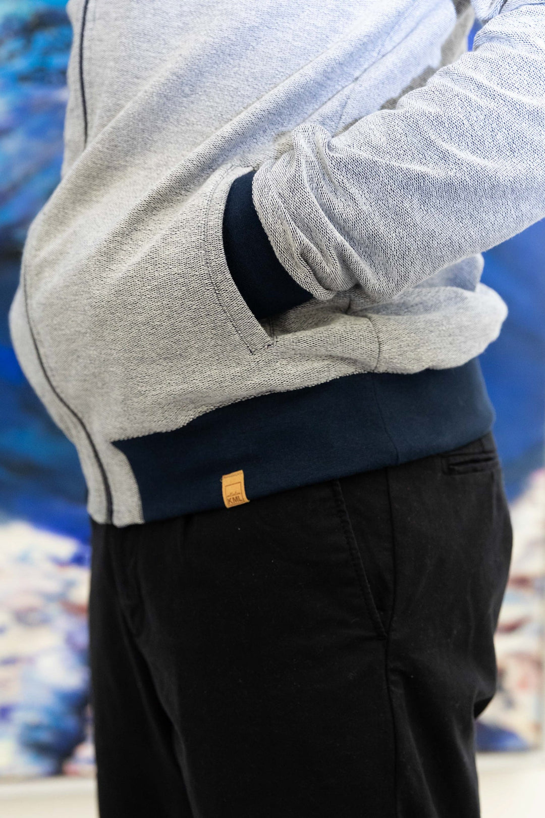 SUNGAM LS Zip grey mel.